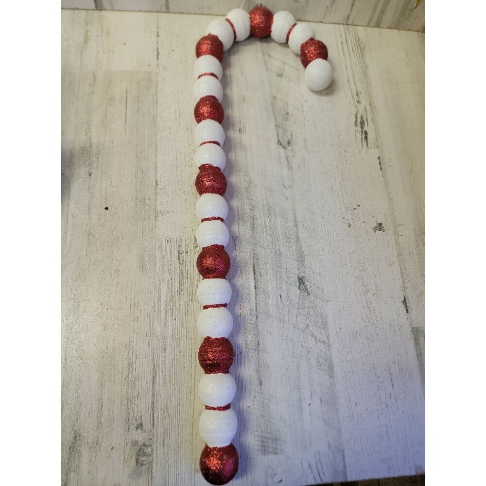Candy cane large glitter unique‎ hanging decor xmas figure